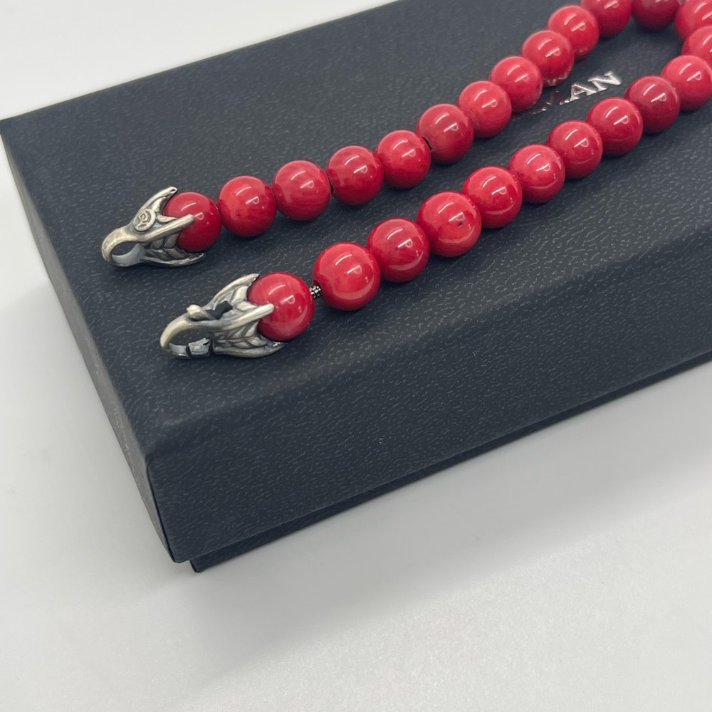 David Yurman Red Spiritual Beads Bracelet, 8mm - Picture 8 of 8